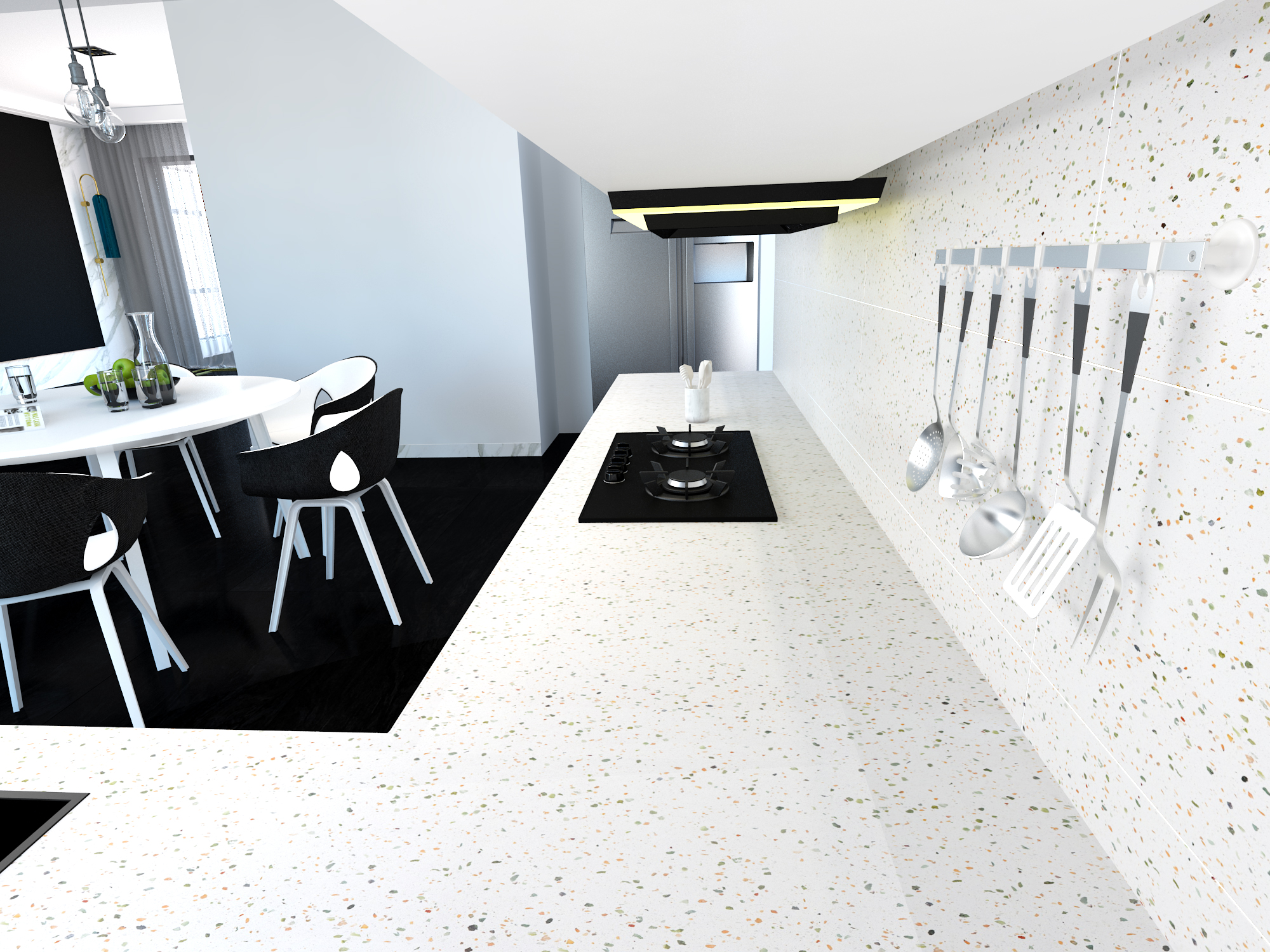 Mặt Bếp Terrazzo do DKY sản xuất